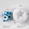 DIY Aromatherapy Candles Diffuser Stones Plaster Handmade Soap Petal Resin Crafts And Home Decoration Flower Silicone Mold For