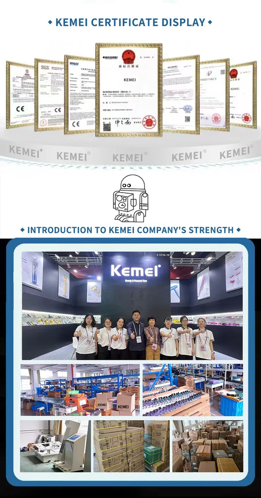 KEMEI Profession Hair Trimmer Electric Beard Trimmer For Men Hair Clipper Hair Cutter  Machine Hair Cut Grooming Kit  KM-032