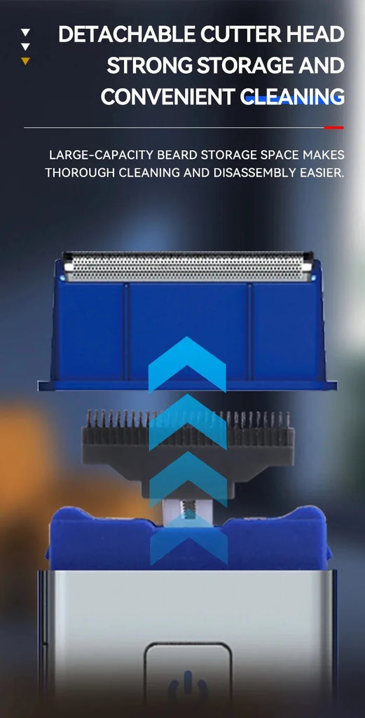 Kemei Electric Mini Reciprocating Razor Men Mobile Portable Electric Cordless Shaver Rechargeable Single Blade Shaving Machine