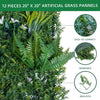 12pcs Artificial Plant Wall, 50x50cm Artificial Hedge Christmas Decorations Fake Plants Panel Wedding Grass Mat Garden Backyard