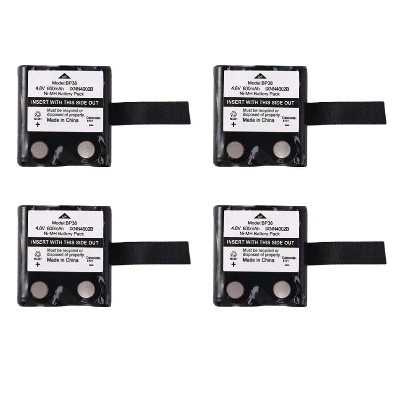4 Pack Ixnn4002b 800Mah Ni-Mh Battery Retail For Motorola Tlkr T80 T80ex Xtr446 Xtb446 Xt180 Xtk446 Tlkr T61 T81 T5 T6 T7 T8 T50