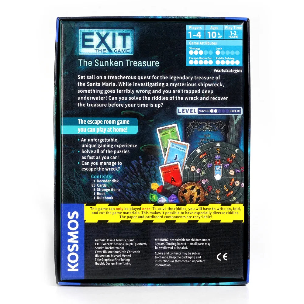 EXIT: Dead Man on the Orient Express, Mystery Solving Card Game, Family Games for Game Night, Party Games for Adults and Kids