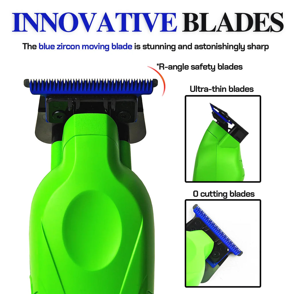 BRDCLIP BRD9615 9000PRM Professional Men's Hair Trimmer Barber Finish Electric Clipper DLC Blue Blade Hair Cutting Machine