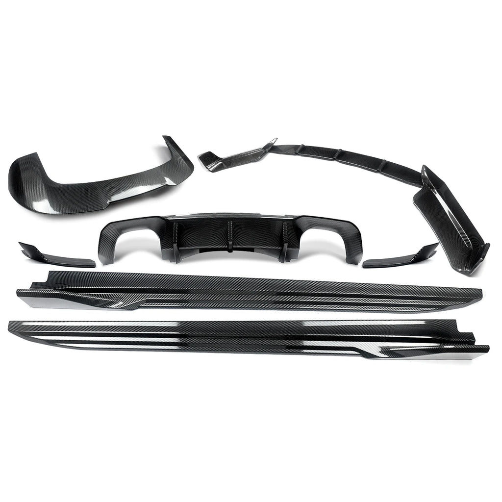 For BMW X5M F85 Body Kits Front Lip Rear Spoiler Side Skirts Carbon Look 2014-2018