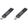 NVME To USB Adapter 10Gbps USB 3.1 Gen 2 To M.2 NVMe SSD Converter Adapter Max 2TB Support UASP TRIM for 2280 2260 2242 2230 SSD