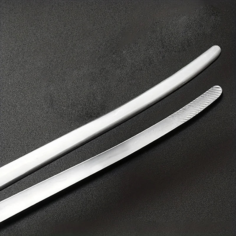 1pc, Stainless Steel Non-Slip Yakiniku BBQ Tongs, Food Clip, Meat Clip, Ice Clip, Kitchen Gadgets, Kitchen Tools (Silvery)