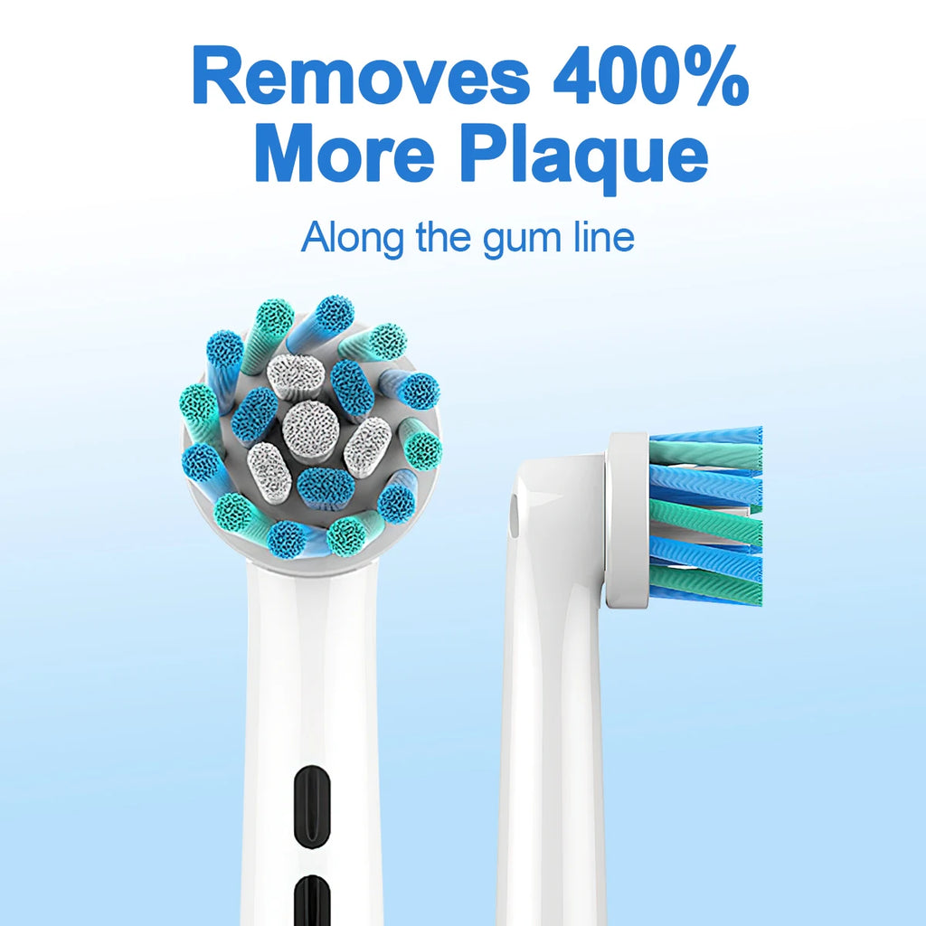 Toothbrush Heads for Oral B Sensitive Clean Professional Care: 500, Triumph Professional Care: 9000, Sensitive Clean - Mighty Dollars