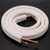 3Meter Air Conditioner Pair Coil Tube 1/4In 3/8In Insulated Aluminum Wire Set Air Conditioner Parts Refrigerant Tube