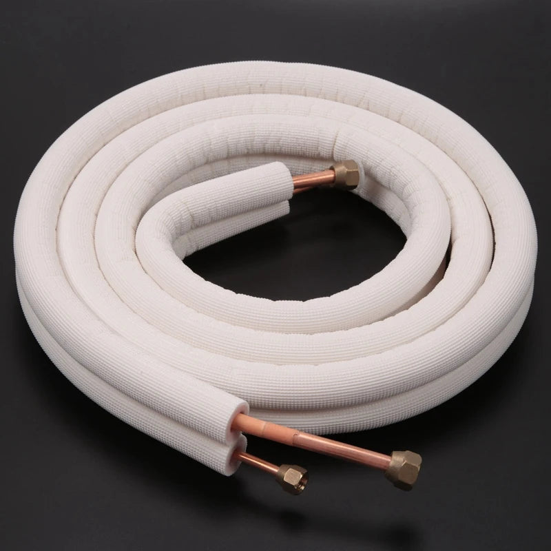 3Meter Air Conditioner Pair Coil Tube 1/4In 3/8In Insulated Aluminum Wire Set Air Conditioner Parts Refrigerant Tube