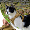 Tactical Cat Harness Adjustable Puppy Vest For Military Small Dogs Harnesses withControl Handle Walking Training Cat Accessories