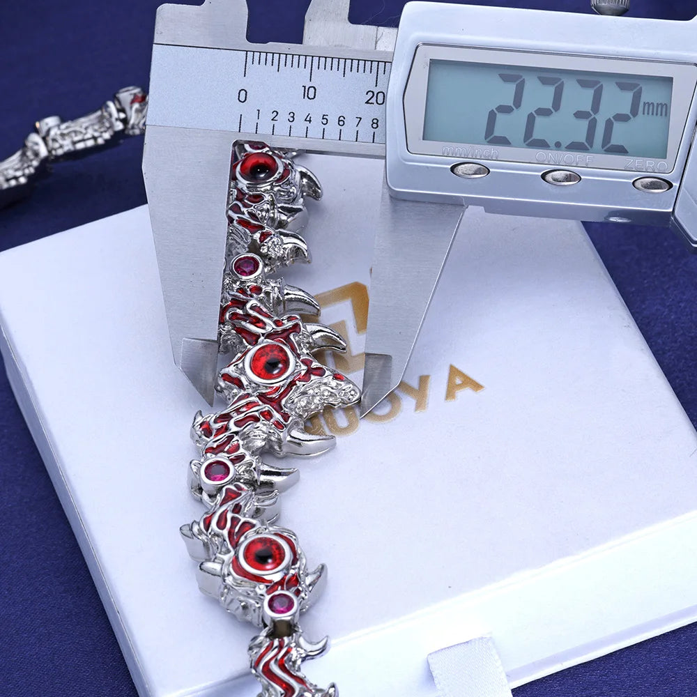 Hip Hop Jewelry New Fashion Jewelry Evil Eye Necklace Luxury Red CZ High Quality Men Women Eye Necklace Drop shipping  ﻿