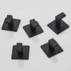 1-4pcs Bathroom Adhesive Wall Black Robe Hooks Towel Hook Coat Holder Keys Clothes Hanger Bathroom Kitchen Hardware Accessories