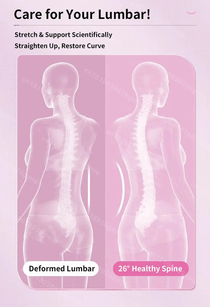 Back Stretcher Multi-Level Adjustable Massager Waist Neck Fitness Lumbar Cervical Spine Cervical Spine Support Massager Tools