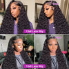 40 46 Inch Deep Wave 13x6 13x4 Hd Lace Front Human Hair Wig 250 Density Water Curly 360 Lace Frontal Wigs Human Hair For Women
