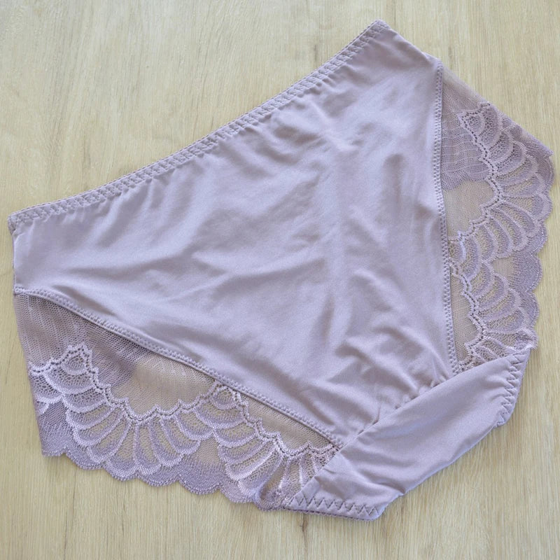 Plus size underpanties Fashion underwear Girl Briefs Pink Ladies Underpanty Comfortable Briefs Women's Panties Lingries