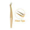 Fadvan Tweezers for Lashes Extension Fiber Tips Stainless Steel Makeup Tweezers Anti-static Free Print Your Logo