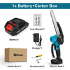 Gisam 8 Inch Brushless Electric Chainsaw Cordless Electric Saw Woodworking  Cutting Tool Compatible with Makita 18v Battery Pin