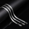 20-60cm 5mm Silver Color luxury brand design noble Necklace Chain For Woman Men Fashion Wedding Engagement Jewelry
