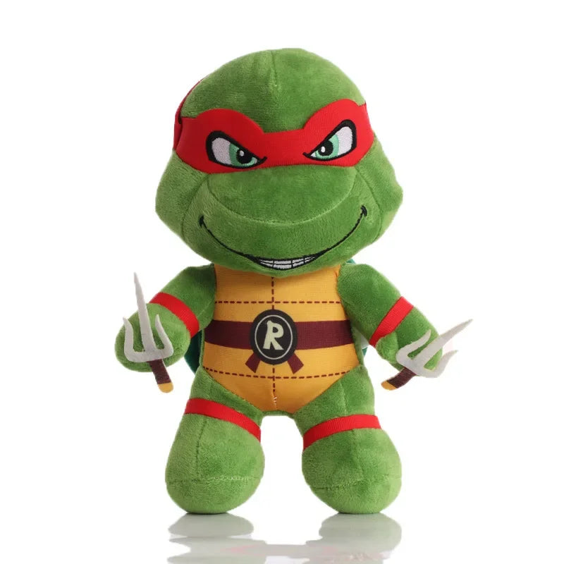 25cm Ninja Turtles Plush Dolls Anime Game TMNT Leo Raph Mike Don Stuffed Animals Decoration Ornament Toys for Kids Birthday Gift
