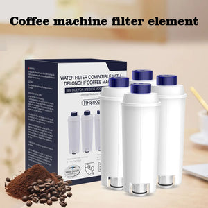 Water Filter Cartridges Replacement for DeLonghi Coffee Machines, Activated Carbon, DLSC002, ECAM, ESAM, ETAM, BCO, EC
