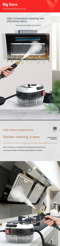 Steam Cleaner High Temperature Sterilization Air Conditioning Kitchen Hood Home /Car Steaming Cleaner 110V US Plug /220V EU Plug