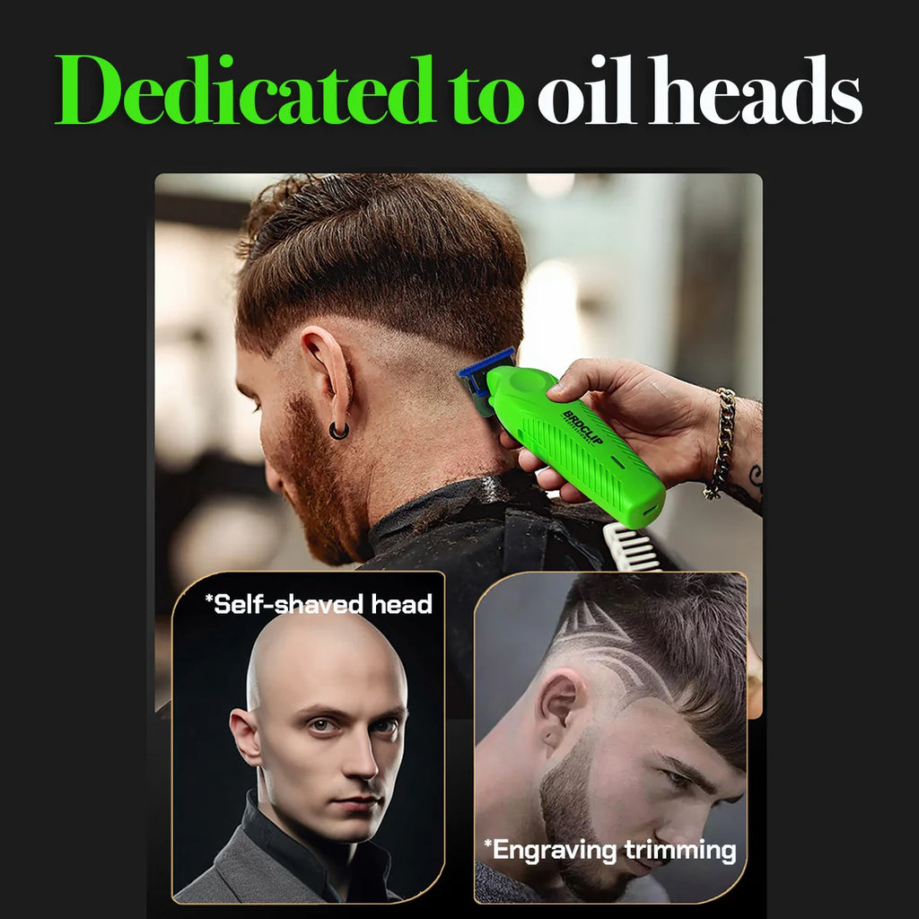 BRDCLIP BRD9615 9000PRM Professional Men's Hair Trimmer Barber Finish Electric Clipper DLC Blue Blade Hair Cutting Machine