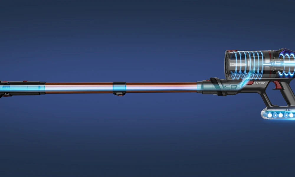 Laresar V7 500W 50000PA Suction Power Cordless Vacuum Cleaner Handheld smart Home appliance Removable Battery Dust Cup