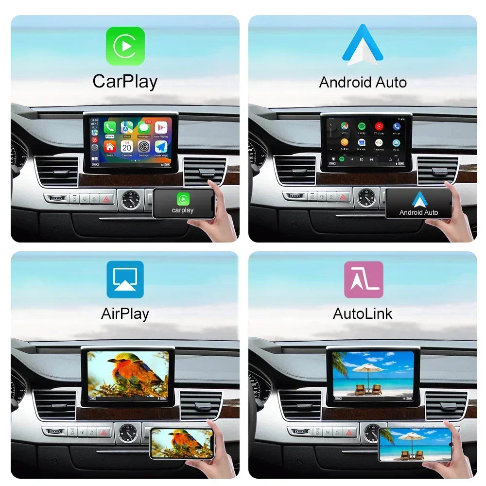 2025 New AUTOABC  Wireless Android Auto for Audi Car A8 2011-2017 Carplay Interface Mirror Link Air Play