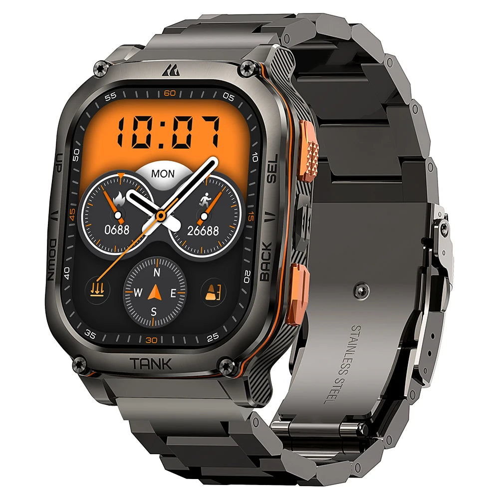 2025 KOSPET TANK M3 Ultra GPS Smartwatches Men Women Waterproof Smart watch 480mAh Digital Fitness AOD Male Electronic Watches