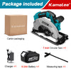 Kamolee 7 inch 21V 6.0Ah 6000mAh Electric Circular Saw  for Home DIY Apply to 18V 21V Battery
