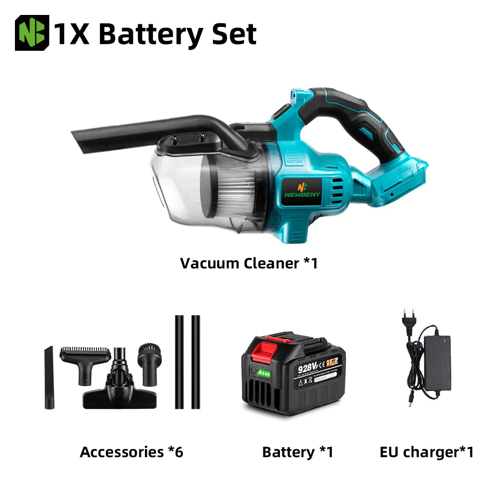NEWBENY Electric Vacuum Cleaner Cordless Portable Efficient Household Industrial Construction Clean Tools For Makita Battery Pin