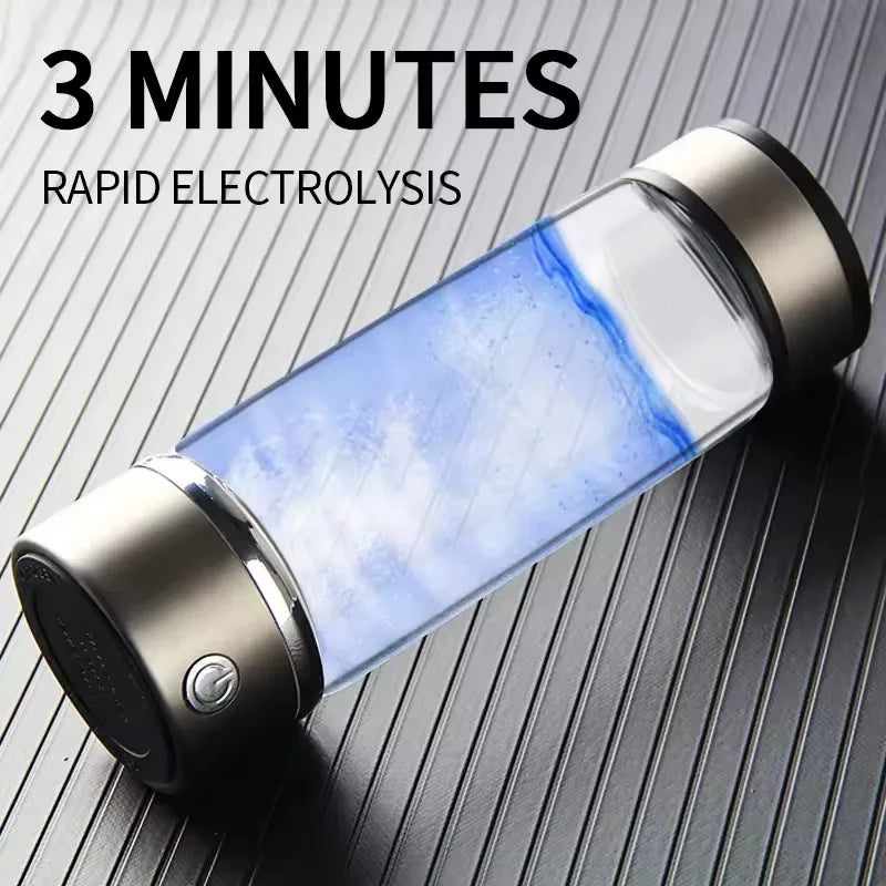 Portable Electric Hydrogen Generator Water Cup Filter Ionizer Maker Hydrogen-Rich Water Cup Anti-Aging Hydrogen Water Bottle