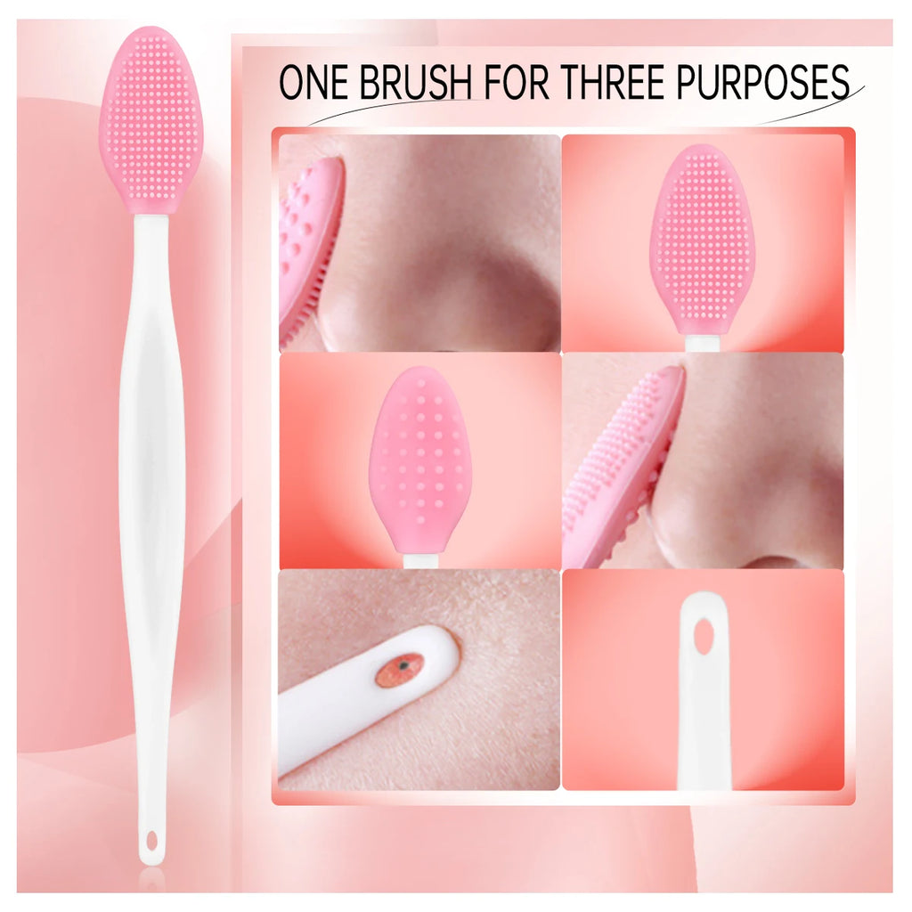 9PCS beauty face brush and hair clip set, perfect for skin care, daily care, travel and wedding gifts.