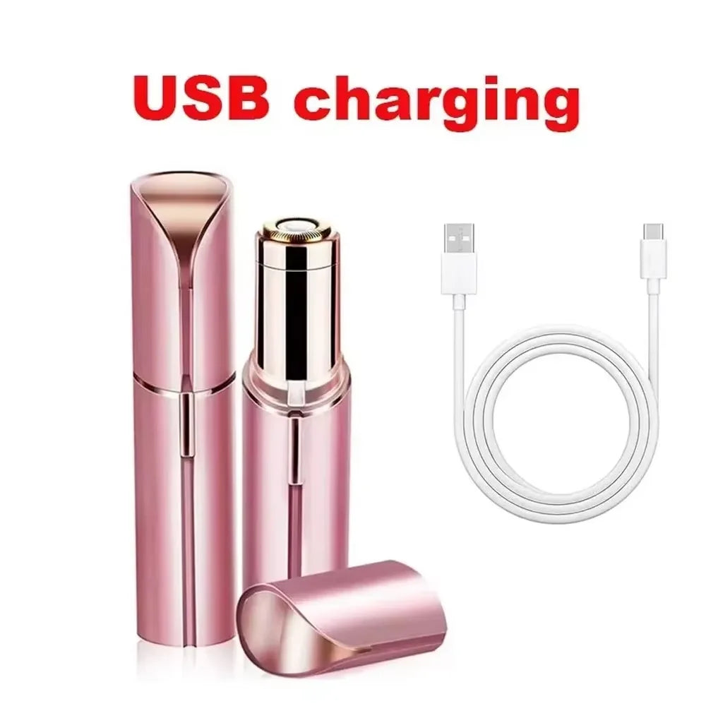 Portable Lipstick Shaped Electric Hair Remover For Women Painless And Effective Facial Hair Removal Home Razor Shaver Tool