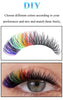 120pcs Colorful DIY Cluster Individual Lashes 6 Colors Mixed Super Fulffy 40D Cosplay Hand Woven Premium Synthetic Eyelashes