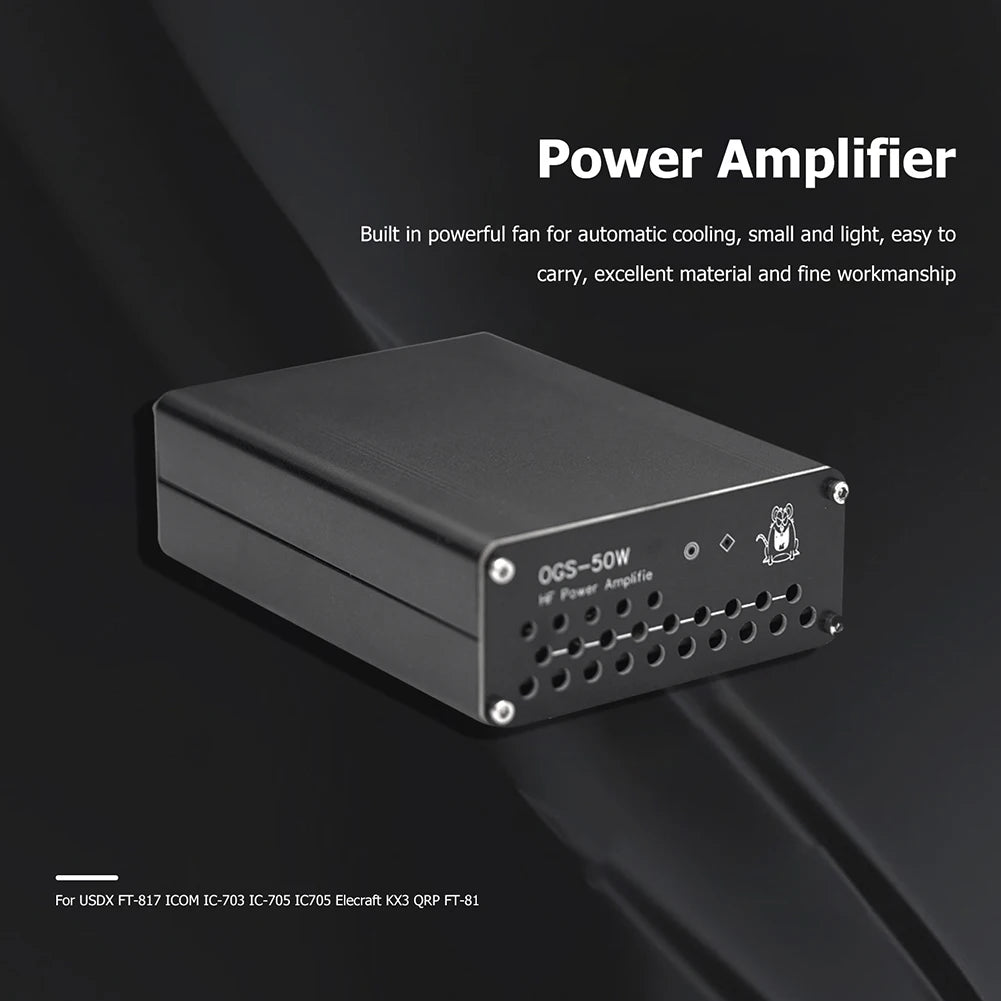 Brand New 50W HF Power Amplifier for USDX FT-817 ICOM IC-703 IC-705 IC705 Elecraft KX3 QRP FT-818 Xiegu G90 G90S G1M X5105 AMP
