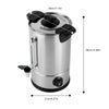 Commercial Coffee Urn Tea Maker Hot Water Beverage Dispenser, 8L Large Stainless Steel Percolate Coffee Maker Hot Water Urn