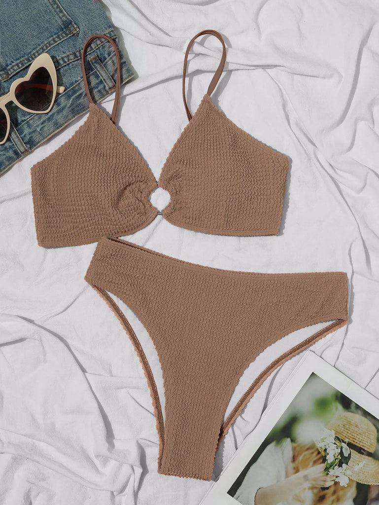 Sexy Bikini 2025 Swimsuit Women Swimwear Adjustable Bikini Set Thong Brazilian Bathing Suit Beach Wear Biquini Bather Female