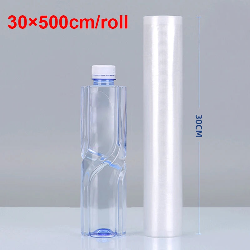 Food Vacuum Storage Packaging Bags for Vacuum Sealer Meat Fruit Vegetable Vacuum Packaging Bags 12/15/20/25/30cm 500cm/roll