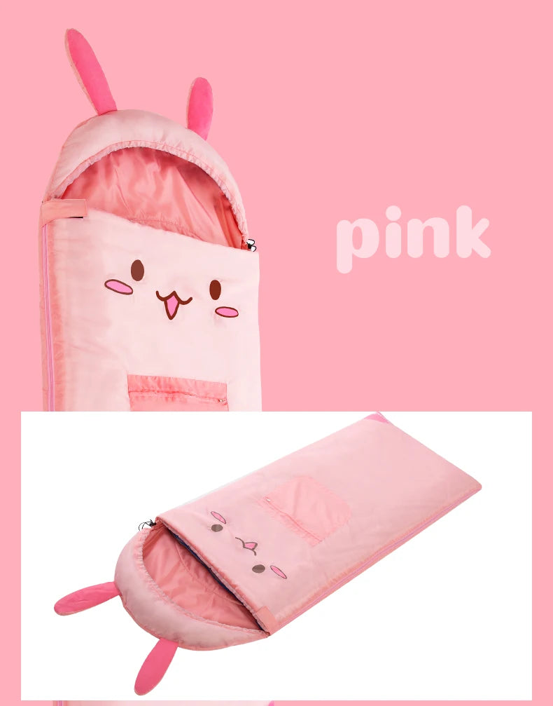 BSWolf Children Cartoon Blanket Camping Sleeping Bag for Children Birthday Gifts Thick 1PC Bedspread On The Bed Animals Sleep