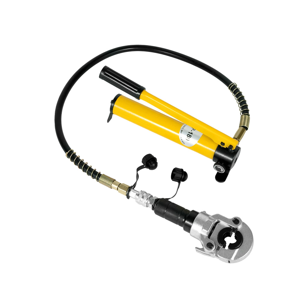 Hydraulic Pump Crimping Pliers 6T with 9 Dies for Stainless Steel Pipe Copper Tube PEX PB Press V12-28mm  TH16-32mm Set