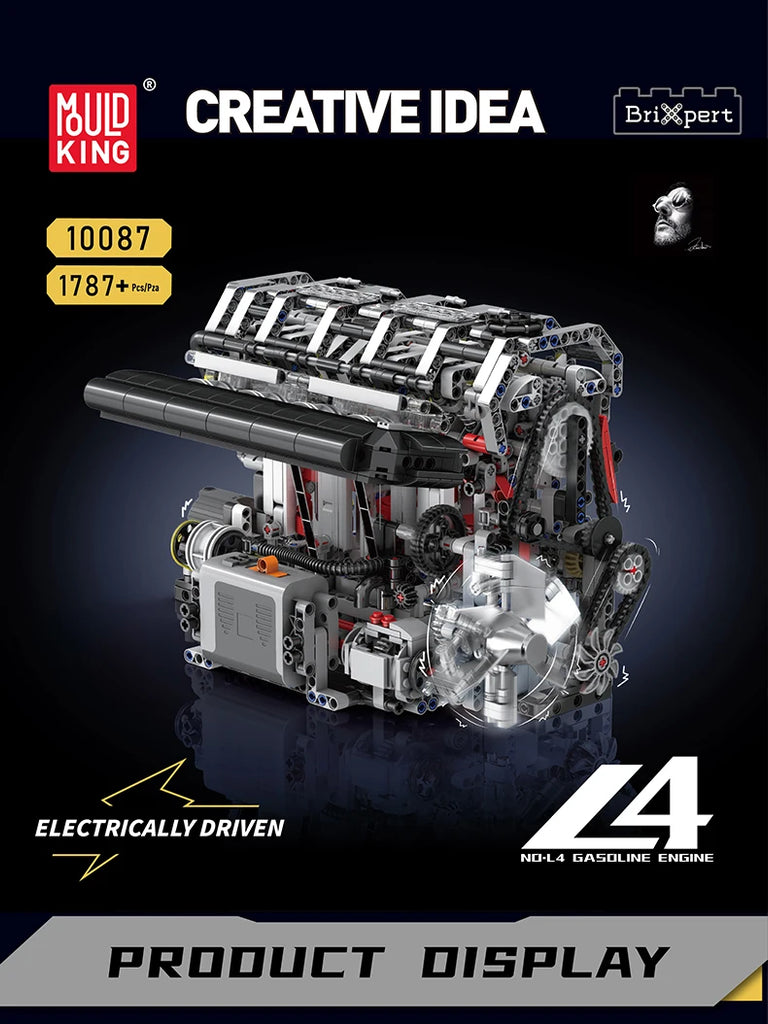 Mould King 10131 Technical Car Building Block Motorized BGT Supercar With W16 Engine Building Block Brick Kids Christmas Gift