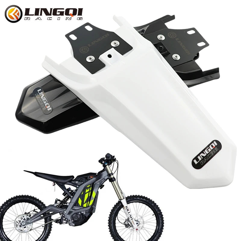 LINGQI RACING  Motorcycle Rear Wheel Fender Cover Mudguard Plastic Protection Guard For Light Bee  Electric Bike