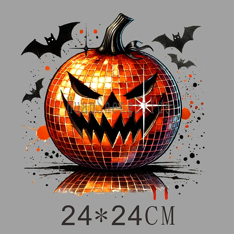 Ironed Sticker Clothing DTF Thanksgiving Halloween Fashion T-shirt Hoodie DIY Jacket Patch Is Waterproof