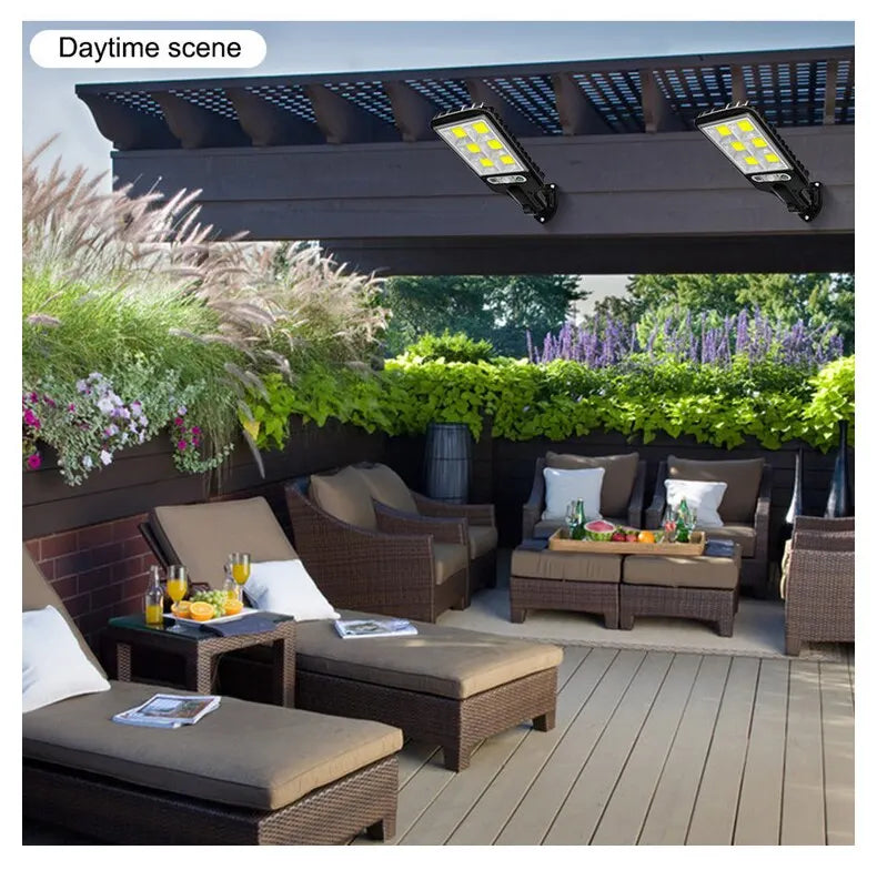 Solar Street Lights Outdoor Led Courtyard Wall Lamp Human Body Induction Garden Terrace Garage Solar Induction Lamp