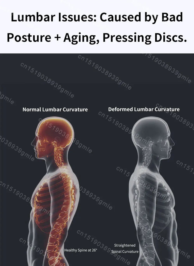 Back Stretcher Multi-Level Adjustable Massager Waist Neck Fitness Lumbar Cervical Spine Cervical Spine Support Massager Tools