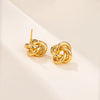 Fashion Round Double Ring Metal Stud Earrings For Women Men Gold Silver Geometric Retro Stud Earring Party Daily Jewelry