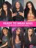 Deep Wave Glueless Wig Human Hair Ready To Wear And Go PrePlucked For Women Precut 6x4 Closure Curly Lace Front Wigs On Sale