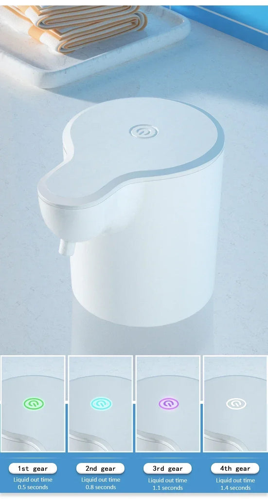 Automatic Sensor Foam Dispenser Touchless Type-C Charging Capacity Smart Liquid Soap Dispenser Infrared Sensor Soap Dispenser