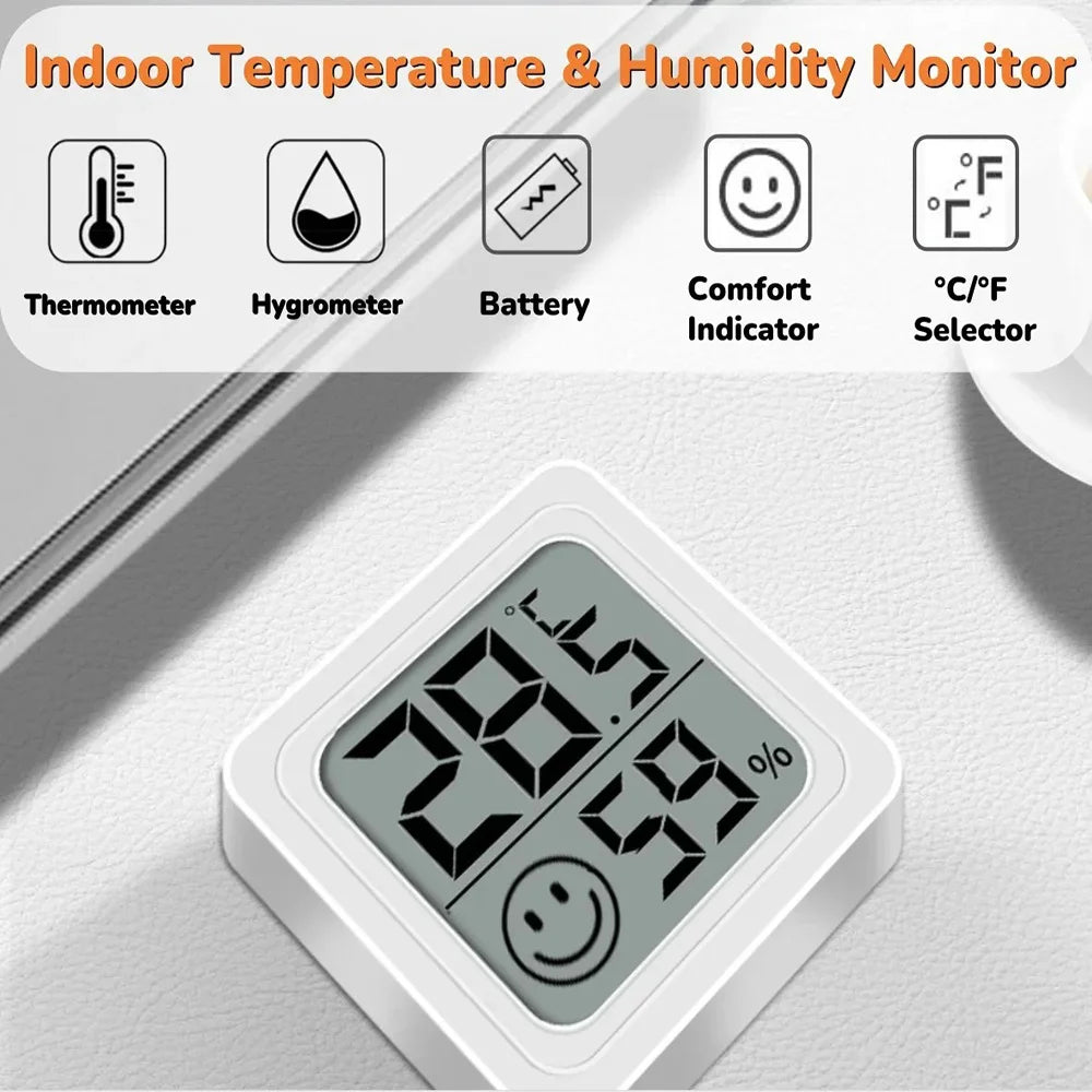 Mini LCD Digital Thermometer Hygrometer Indoor Convenient Electronic Temperature Hygrometer Sensor Meter Household Thermometer